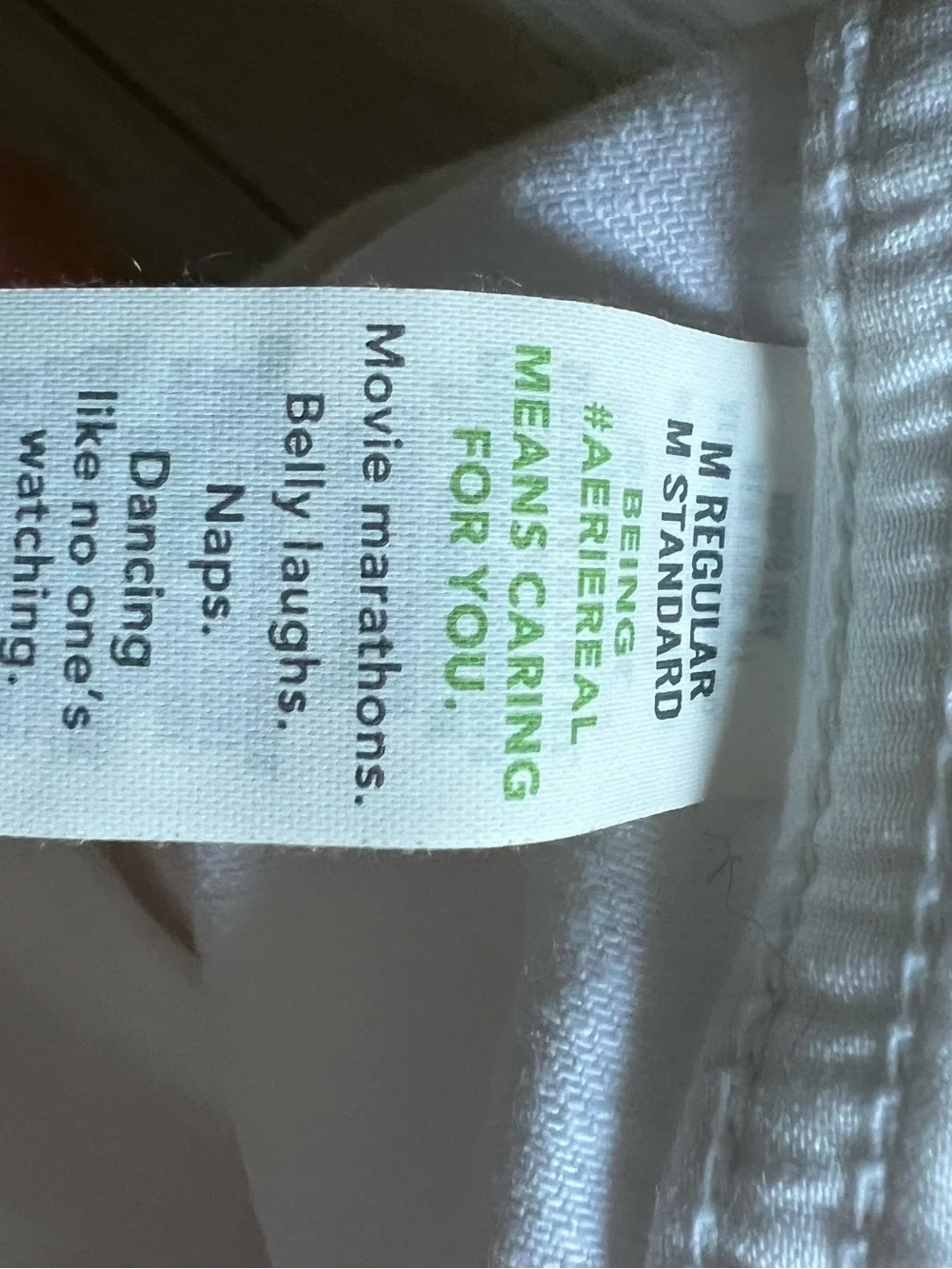 aerie White daydream denim pull-on Pant - Picture 4 of 6